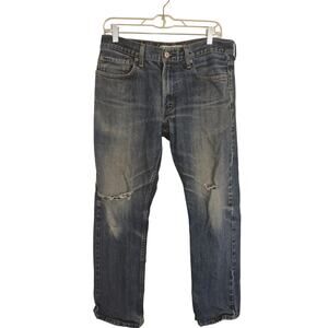 Men's Levi's 514 Slim Straight Jeans Size 33x30 Classic Distressed
